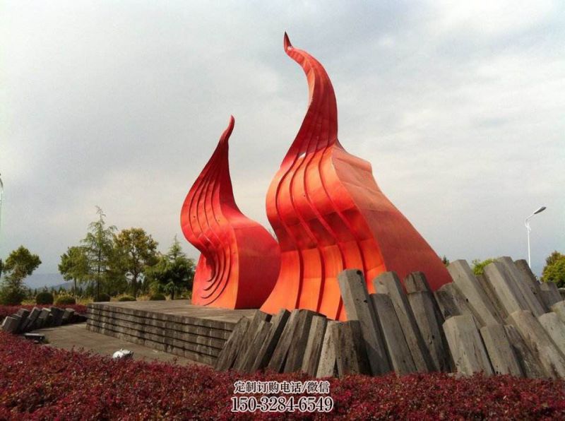 室内火炬雕塑 仿真景观摆件 大型雕塑