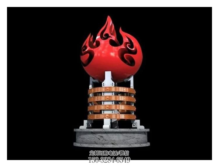 庭院火炬雕塑 公园草地小品 锻造雕塑