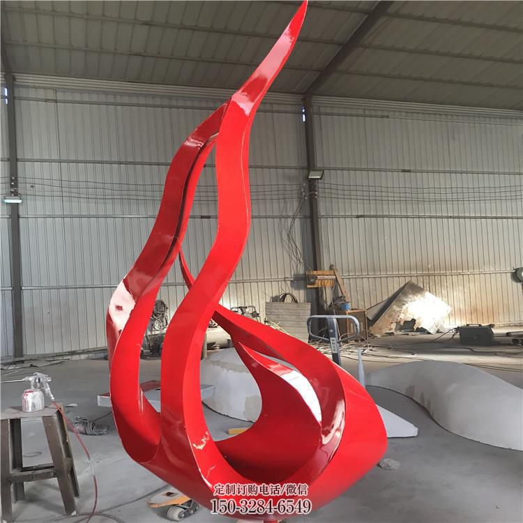 住宅小区火焰雕塑 哑光景观摆件 公园雕塑